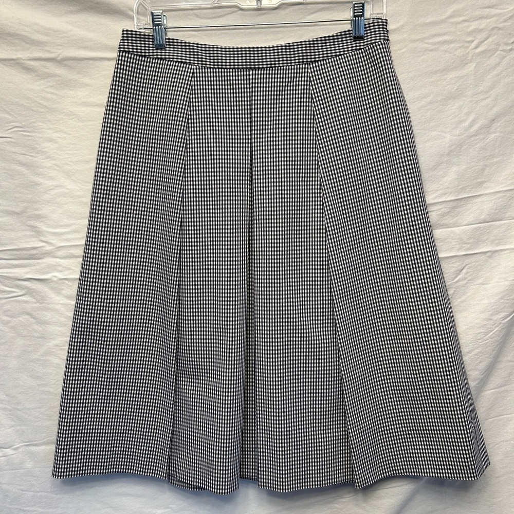 Nordstrom black and white check skirt, size 8